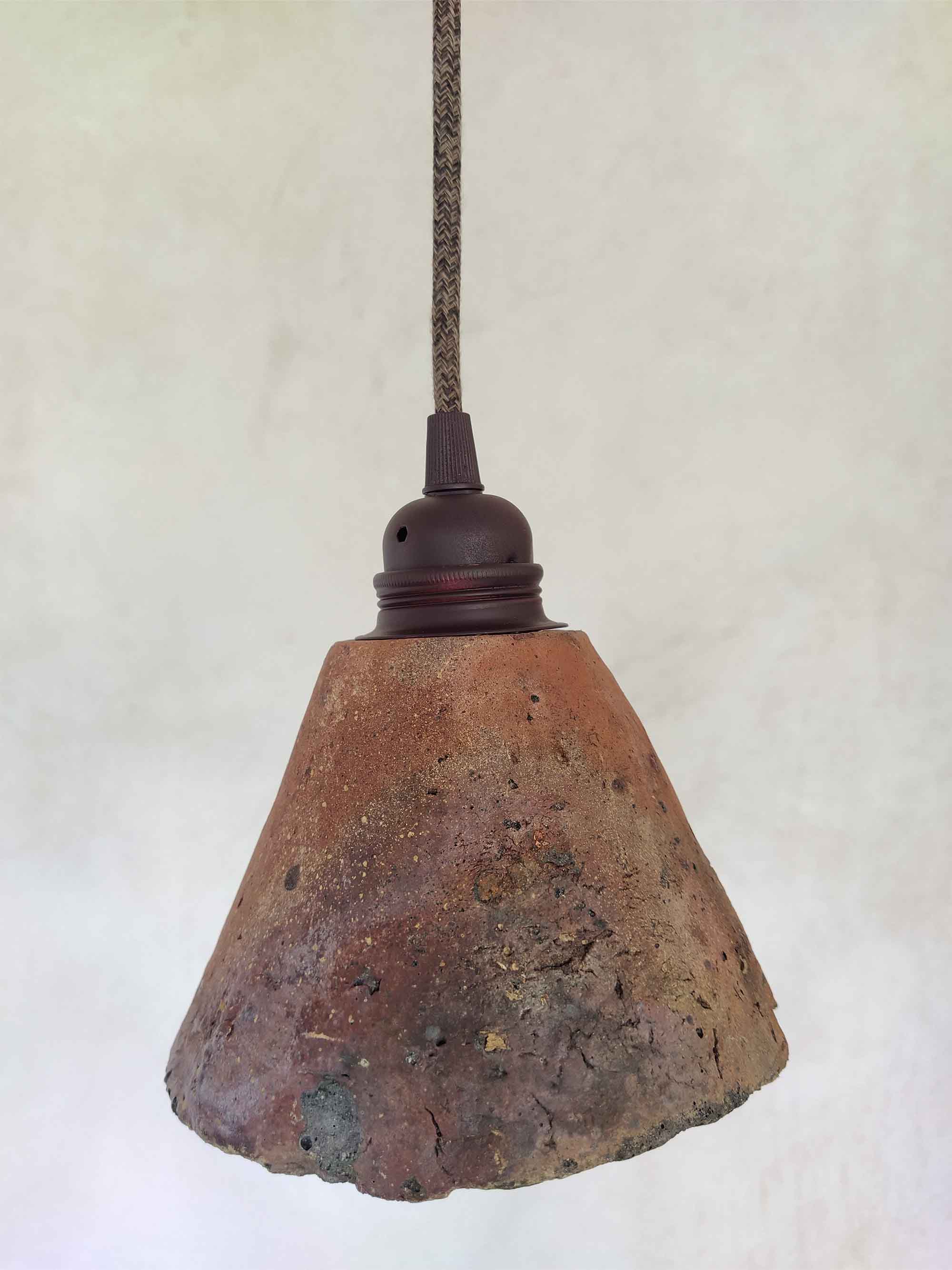 baladeuse pour lampe de chevet Wabi sabi en terre cuite terra cotta