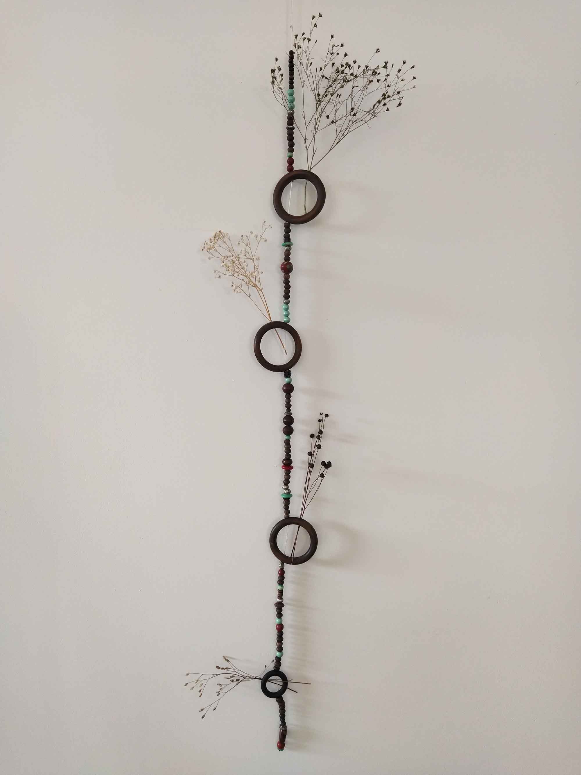 Collection Ronde des fleurs, décorations murales à suspendre artisanales et upcyclées