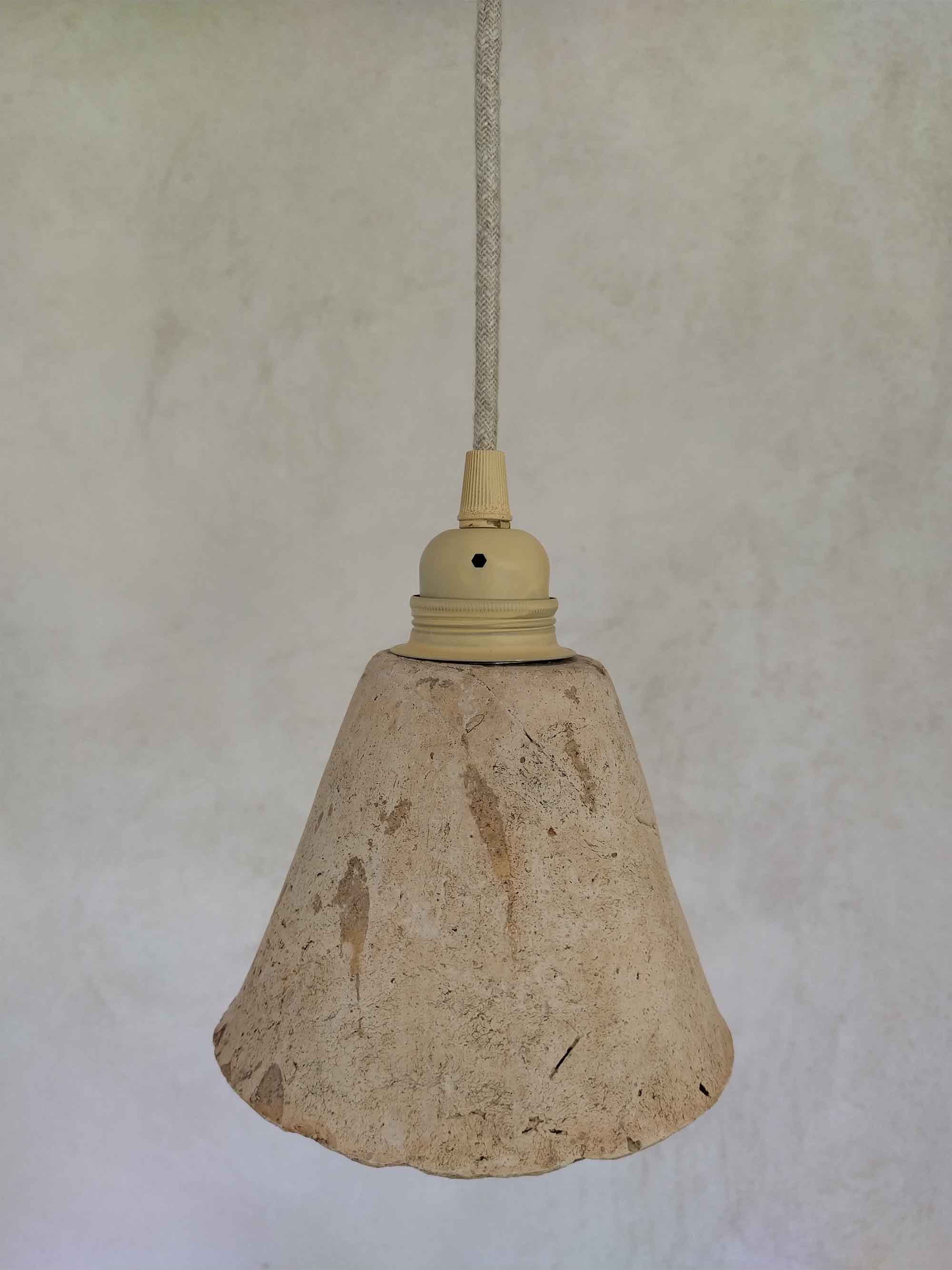 suspension de style bohème en terre cuite pour ilot, bureau ou éclairer un coin