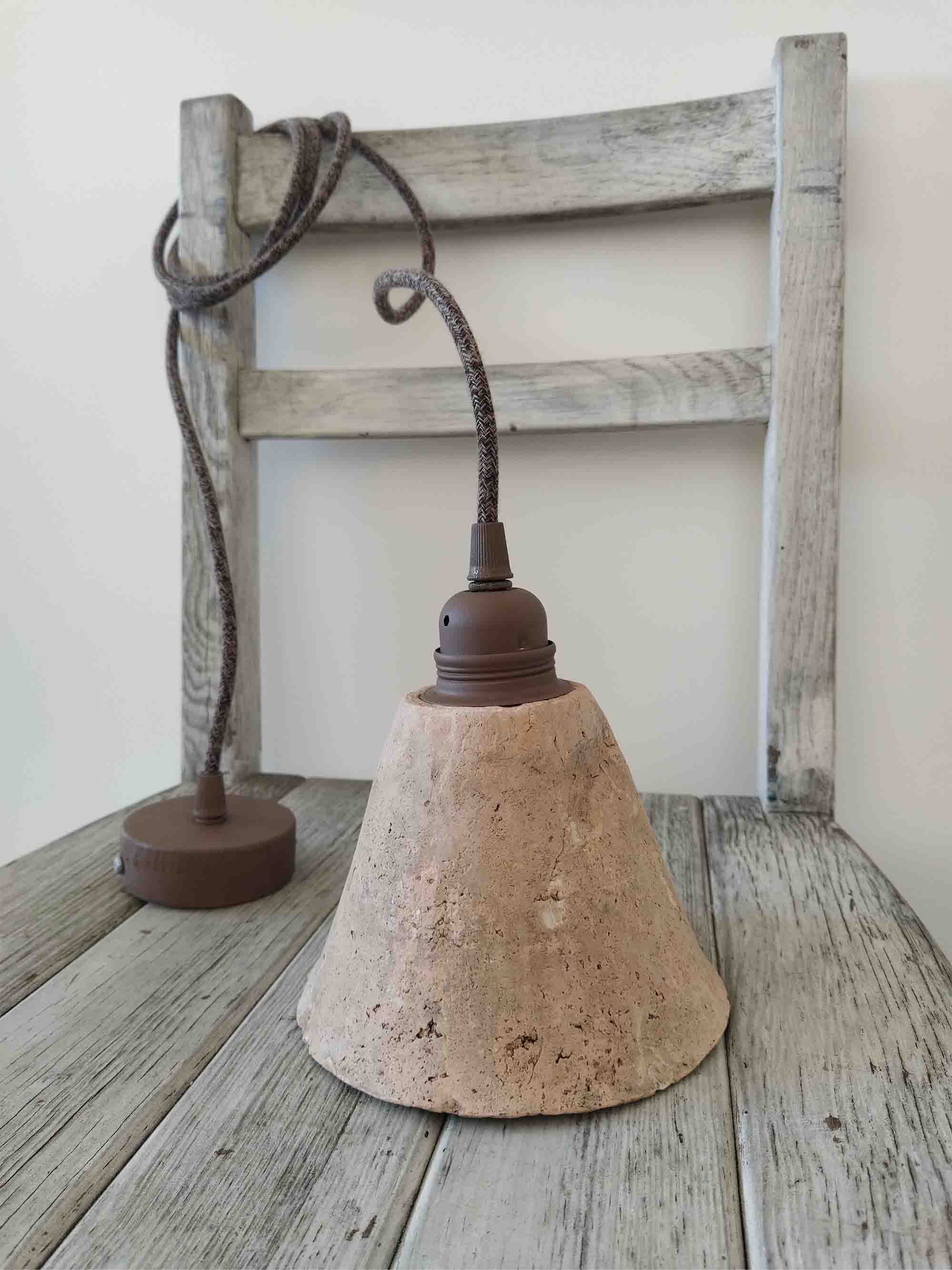 luminaire Wabi sabi électrifié